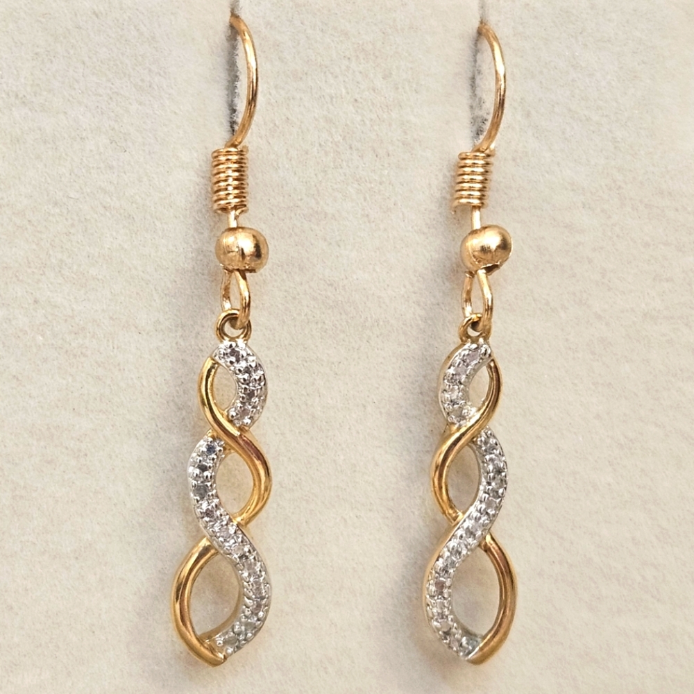 Victoria Townsend Diamond Accent 14k Gold Over Sterling Silver Dangle Earrings